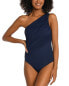 Фото #1 товара La Blanca Island Goddess Shirred One Shoulder One-Piece Women's 16