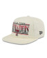 Men's White Texas Tech Red Raiders Throwback Golfer Corduroy Snapback Hat