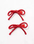 Kaiia bow hairclips in red Красный - фото #2