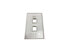 Tripp Lite Safe-IT 2-Port Single-Gang Keystone Wall Plate Antibacterial Ivory Ma