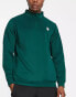 South Beach 1/4 zip sweatshirt in green