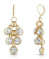 ფოტო #1 პროდუქტის Gold-Tone Crystal Cluster Drop Earrings