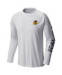 Men's White Chicago Blackhawks Terminal Tackle Omni-Shade Raglan Long Sleeve T-Shirt