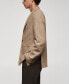 Фото #4 товара Men's Slim-Fit Herringbone Wool Suit Jacket