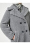 Фото #6 товара Пальто женское Koton Şahika Ercümen X - Пальто из меха реквизированного материала