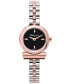 ფოტო #1 პროდუქტის Salvatore Women's Swiss Gancini Two Tone Stainless Steel Bracelet Watch 23mm