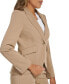 Women's Twill Puffed-Sleeve One-Button Blazer