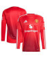 Men's Red Manchester United 2024/25 Home Long Sleeve Replica Jersey