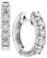 ფოტო #1 პროდუქტის Diamond Hoop Earrings (2 ct. t.w.) in 14k White Gold