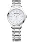 Women's Swiss Classima Diamond-Accent Stainless Steel Bracelet Watch 31mm M0A10326