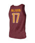 Men's Threads Terry McLaurin Heathered Burgundy Washington Commanders Player Name & Number Tank Top