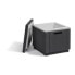 Фото #8 товара Вспомогательный стол Allibert by KETER Ice Cube graphite 42 x 42 x 41 cm Серый