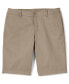 Фото #2 товара Plus Size School Uniform Plain Front Blend Chino Shorts
