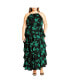 ფოტო #1 პროდუქტის Plus Size Joelle Print High Neck Maxi Dress