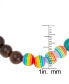 ფოტო #2 პროდუქტის Multicolor Colorful Beads Stretch Bracelet