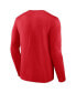 Фото #2 товара Men's Red Nebraska Huskers Double Time 2-Hit Long Sleeve T-shirt