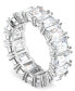 ფოტო #2 პროდუქტის Silver-Tone Baguette-Crystal Wide Ring