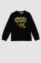 Фото #5 товара Erkek Çocuk Batman Bisiklet Yaka Sweatshirt