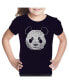 ფოტო #2 პროდუქტის Big Girl's Word Art T-shirt - Panda