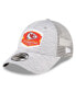 Фото #1 товара Men's Heather Gray Kansas City Chiefs 2023 AFC West Division Champions Locker Room Trophy Collection Trucker 9FORTY Adjustable Hat