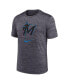 Men's Black Miami Marlins Logo Velocity Performance T-shirt