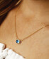 ფოტო #2 პროდუქტის Gemstone Twist Gallery Necklace in 14k Yellow Gold