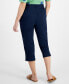 Фото #2 товара Petite Pull On Comfort Capri Pants, Created for Macy's