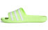 Фото #1 товара adidas Adilette Aqua Slides 女款 荧光黄 拖鞋 / Сланцы Adidas Adilette Aqua Slides