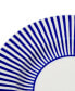 Blue Italian Steccato Salad Plates, Set of 4