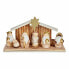 Christmas nativity set White Brown Golden Wood Ceramic 11 x 15,5 x 30 cm (6 Units)