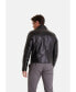 Фото #3 товара Men's Leather Fashion Jacket, Black