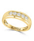 ფოტო #1 პროდუქტის EFFY® Men's Diamond Ring (1/6 ct. t.w.) in Sterling Silver (Also available 14k Gold-Plated Sterling Silver)