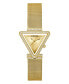 Фото #1 товара Часы и аксессуары Guess Часы сетчатый браслет Gold-Tone Glitz Stainless Steel, 34 мм