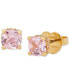 Little Luxuries Pavé & Crystal Square Stud Earrings