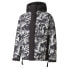 Фото #1 товара Puma Nemen X Storm Down Graphic FullZip Jacket Mens Black, White Casual Athletic