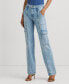 ფოტო #1 პროდუქტის Women's Straight Cargo Jeans