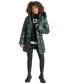 ფოტო #9 პროდუქტის Women's Bibbed Shawl-Collar Packable Shine Puffer Coat