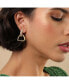 ფოტო #3 პროდუქტის Women's Gold Triangle Drop Earrings