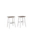 Фото #9 товара Peighton 8-Piece Bar Set (Back bar with hutch, bar with 2 saddle stools, and pub table with 2 swivel stools)