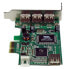 StarTech.com 4 Port PCI Express Low Profile High Speed USB Card - PCIe - USB 2.0 - Green - CE - FCC - REACH - TAA - VIA/VLI - VT6212 - 0.48 Gbit/s