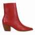 Фото #1 товара Matisse Caty Pointed Toe Cowboy Booties Womens Red Casual Boots CATY-604
