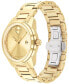 ფოტო #2 პროდუქტის Men's Swiss Bold Verso Gold Ion-Plated Steel Bracelet Watch 42mm