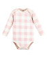 ფოტო #3 პროდუქტის Baby Girls Organic Cotton Long-Sleeve Bodysuits Woodland Alphabet 5-Pack