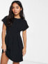 Фото #4 товара ASOS DESIGN Petite nipped in waist mini dress in black