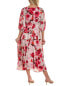 Фото #2 товара Taylor Jacquard Midi Dress Women's Red 6