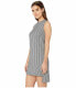 Nicole Miller 294300 Women's Striped Shift Dress (Grey Multi) Size 12