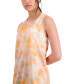 Фото #3 товара Women's Printed Birdseye Mesh Tank Top, Created for Macy's