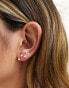 Фото #8 товара Kingsley Ryan Sterling Silver pearl constellation ear crawler in silver