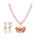 ფოტო #1 პროდუქტის 3 Piece Mixed Earring Set with Pearl Butterfly Pendant Necklace