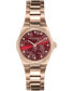 ფოტო #1 პროდუქტის Women's Sports Luxe Hexa Mini Carnation Gold-Tone Stainless Steel Bracelet Watch 28mm
